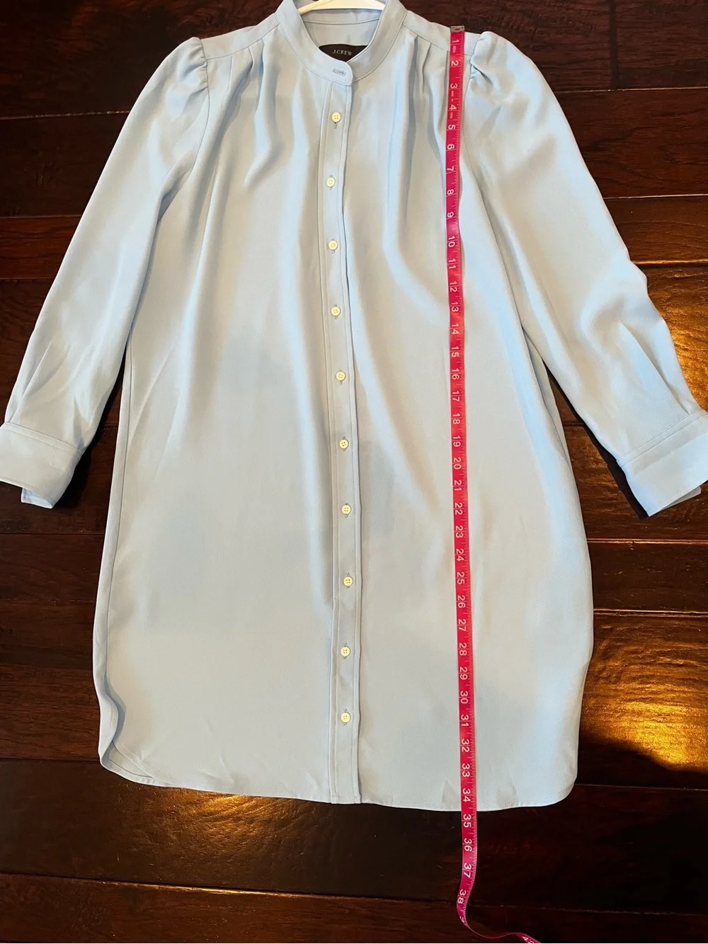 J. Crew Dress Light Blue Button-Front Shirt Dress; Size 6P